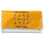 Yoga Dogs Sun Salutations Vinyl Checkbook Cover (Personalized)