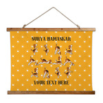 Yoga Dogs Sun Salutations Wall Hanging Tapestry - Wide (Personalized)