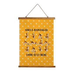 Yoga Dogs Sun Salutations Wall Hanging Tapestry (Personalized)