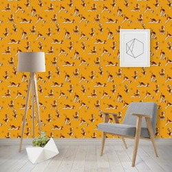 Yoga Dogs Sun Salutations Wallpaper & Surface Covering (Peel & Stick - Repositionable)