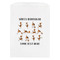 Yoga Dogs Sun Salutations White Treat Bag - Front View