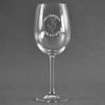 Yoga Dogs Sun Salutations Wine Glass (Single) (Personalized)