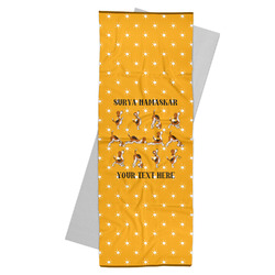 Yoga Dogs Sun Salutations Yoga Mat Towel (Personalized)