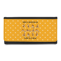 Yoga Dogs Sun Salutations Leatherette Ladies Wallet (Personalized)