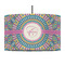 Bohemian Art 12" Drum Lampshade - PENDANT (Fabric)