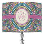 Bohemian Art 16" Drum Lamp Shade - Fabric (Personalized)