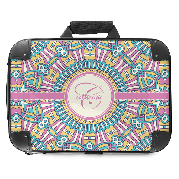 Custom Bohemian Art Hard Shell Briefcase - 18" (Personalized)