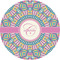 Bohemian Art 3" Multipurpose Round Labels - Single Sticker