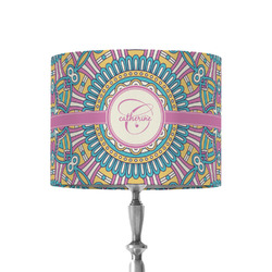 Bohemian Art 8" Drum Lamp Shade - Fabric (Personalized)