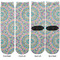 Bohemian Art Adult Crew Socks - Double Pair - Front and Back - Apvl