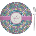 Bohemian Art Glass Appetizer / Dessert Plate 8" (Personalized)