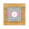 Bohemian Art Bamboo Trivet with 6" Tile - FRONT