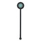 Bohemian Art Black Plastic 5.5" Stir Stick - Round - Single Stick