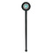 Bohemian Art Black Plastic 7" Stir Stick - Round - Single Stick