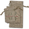 Bohemian Art Burlap Gift Bags - (PARENT MAIN) All Three