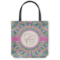 Bohemian Art Canvas Tote Bag - Large - 18"x18" (Personalized)