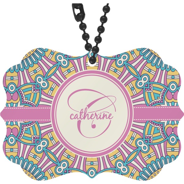 Custom Bohemian Art Rear View Mirror Charm (Personalized)