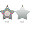 Bohemian Art Ceramic Flat Ornament - Star Front & Back (APPROVAL)