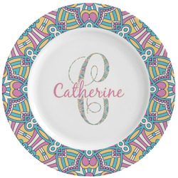 Bohemian Art Ceramic Dinner Plates (Set of 4) (Personalized)