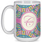 Bohemian Art Coffee Mug - 15 oz - White Full