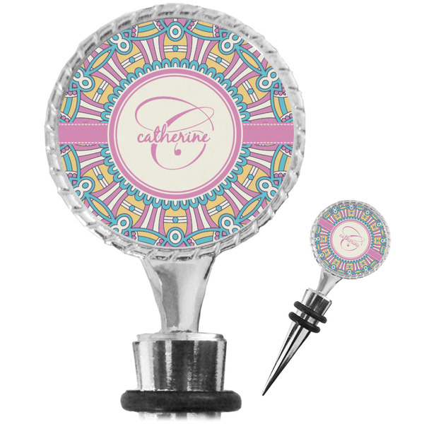 Custom Bohemian Art Wine Bottle Stopper (Personalized)