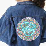 Bohemian Art Twill Iron On Patch - Custom Shape - 3XL (Personalized)