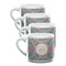 Bohemian Art Double Shot Espresso Mugs - Set of 4 Front