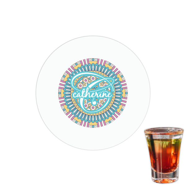 Custom Bohemian Art Printed Drink Topper - 1.5" (Personalized)