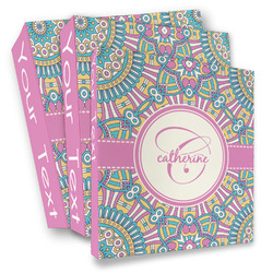 Bohemian Art 3 Ring Binder - Full Wrap (Personalized)