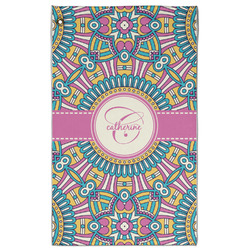 Bohemian Art Golf Towel - Poly-Cotton Blend - Large w/ Name and Initial