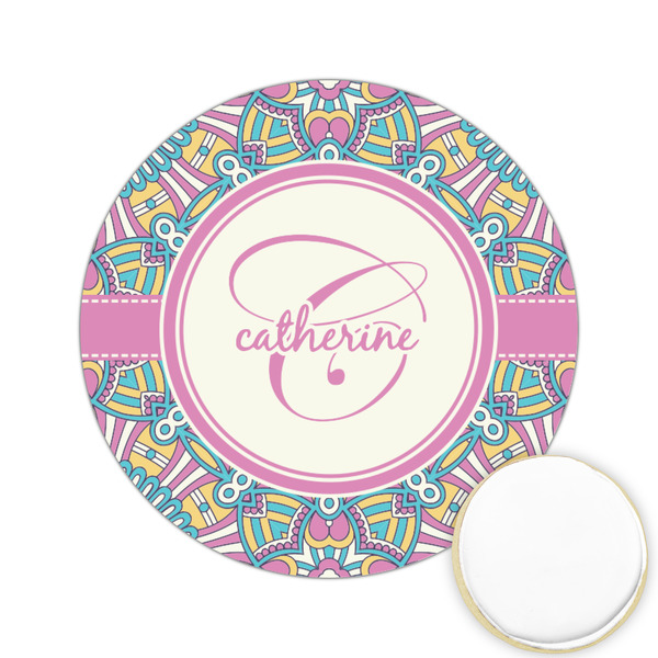 Custom Bohemian Art Printed Cookie Topper - 2.15" (Personalized)