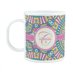 Bohemian Art Plastic Kids Mug (Personalized)