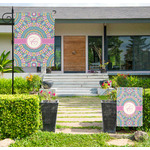 Bohemian Art Large Garden Flag - Double Sided (Personalized)