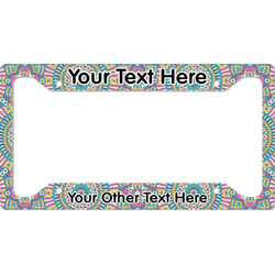 Bohemian Art License Plate Frame - Style A (Personalized)