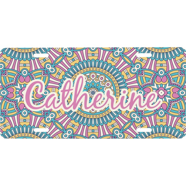 Custom Bohemian Art Front License Plate (Personalized)