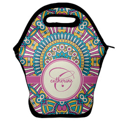 Bohemian Art Lunch Bag w/ Name and Initial
