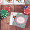 Bohemian Art On Table with Poker Chips