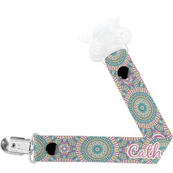 Bohemian Art Pacifier Clip (Personalized)