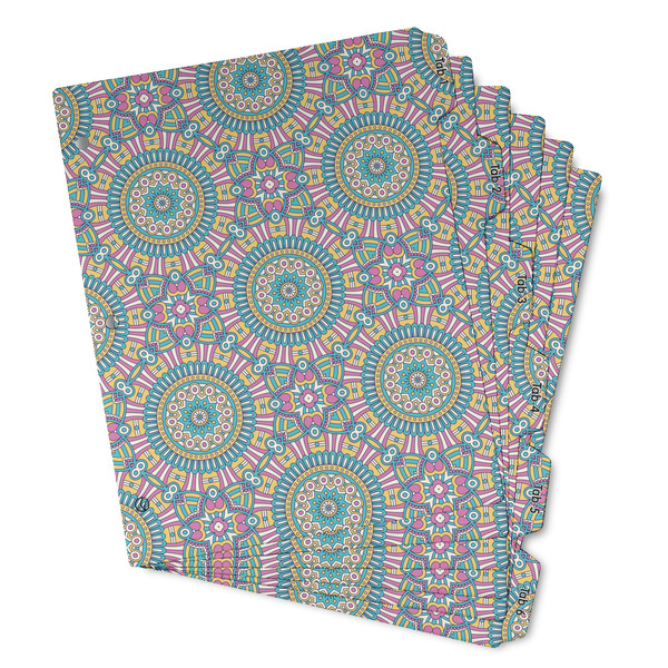 Custom Bohemian Art Binder Tab Divider - Set of 6 (Personalized)