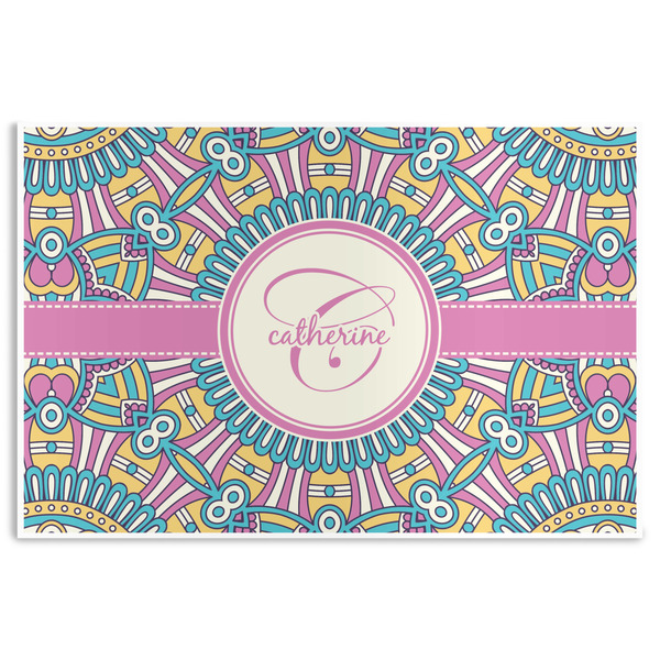 Custom Bohemian Art Disposable Paper Placemats (Personalized)