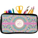 Bohemian Art Neoprene Pencil Case (Personalized)