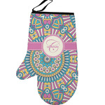 Bohemian Art Left Oven Mitt (Personalized)