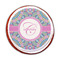 Bohemian Art Printed Icing Circle - Medium - On Cookie