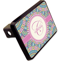 Bohemian Art Rectangular Trailer Hitch Cover - 2" (Personalized)