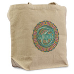 Bohemian Art Reusable Cotton Grocery Bag - Single (Personalized)
