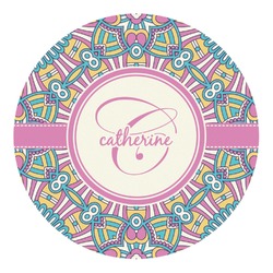 Bohemian Art Round Decal - XLarge (Personalized)