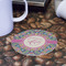 Bohemian Art Round Paper Coaster - Front