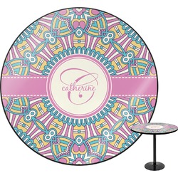 Bohemian Art Round Table - 24" (Personalized)