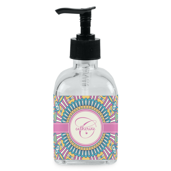 Custom Bohemian Art Glass Soap & Lotion Bottle - Single Bottle (Personalized)