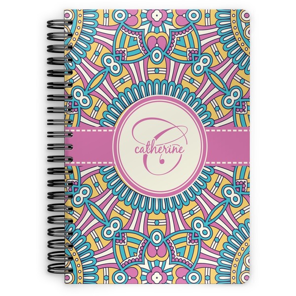 Custom Bohemian Art Spiral Notebook (Personalized)